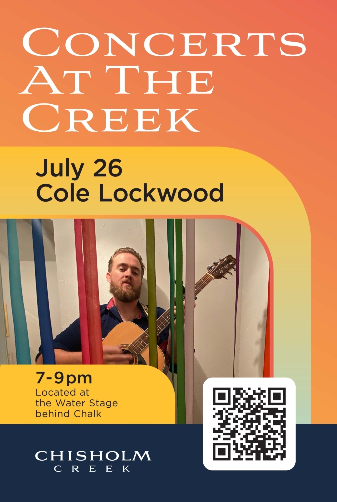 CONCERTS THE CREEK COLE LOCKWOOD Chisholm Creek